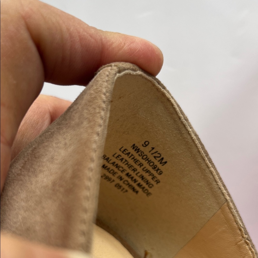 Nine West Women's Beige Suede Heels - Picture 8 of 10